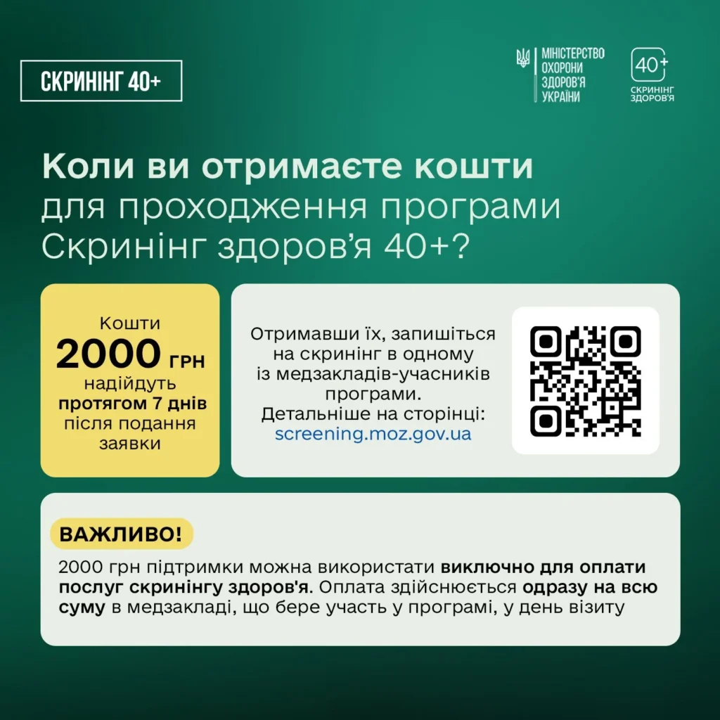 Скринінг здоров’я 40+