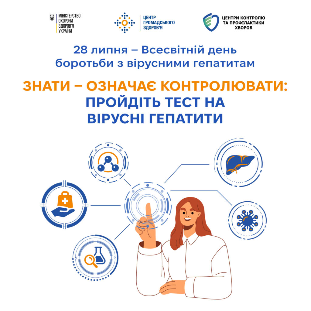 Знати - означає контролювати: пройдіть тест на вірусні гепатити Знати - означає контролювати: пройдіть тест на вірусні гепатити